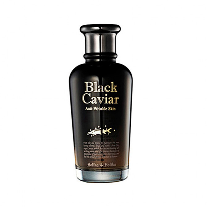 Антивозрастной тонер с экстрактом черной икры, Holika Holika, Black Caviar Anti-Wrinkle Skin, 120 мл купить в Украине Антивозрастной тонер с экстрактом черной икры, Holika Holika, Black Caviar Anti-Wrinkle Skin, 120 мл купить в Украине