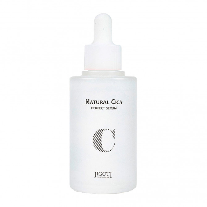 Успокаивающая сыворотка для лица с центеллой JIGOTT Natural Cica Perfect Serum 50 мл купить в Украине