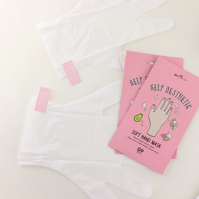 Смягчающая тканевая маска для рук G9SKIN Self Aesthetic Soft Hand Mask купить в Украине 3