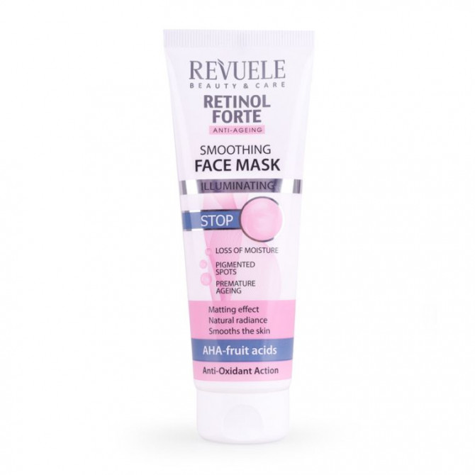 Антивікова маска для обличчя з ретинолом Revuele Retinol Forte Smoothing Face Mask 80 мл купити в Україні