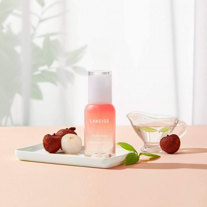 Освіжаюча і заспокійлива сироватка з екстрактом лічі LANEIGE Fresh Calming Balancing Serum 80 мл купити в Україні 2