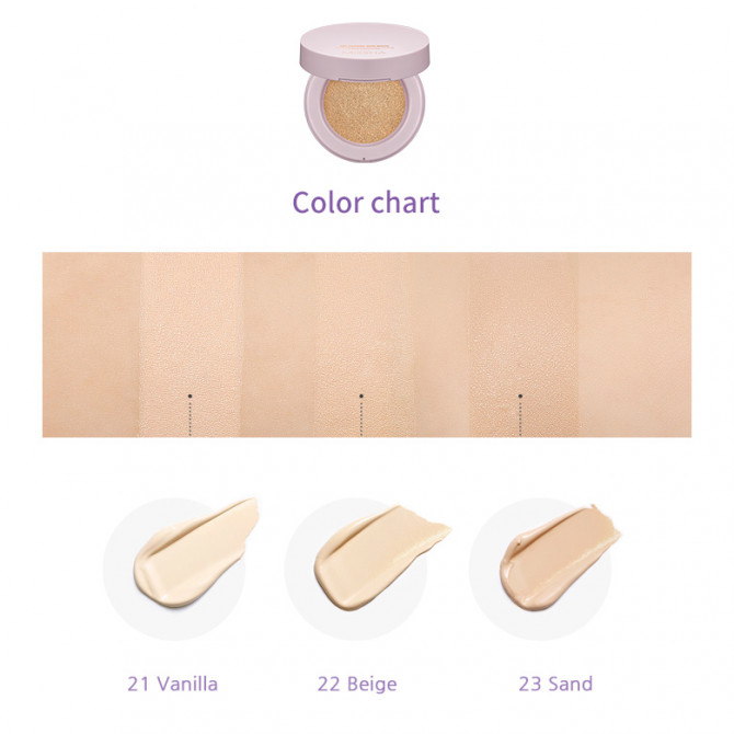 Матуючий кушон #21 MISSHA The Cushion Skin Matte #21 Vanilla 15 г купити в Україні 3
