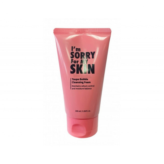 Пенка для умывания с уголным порошком, I'm Sorry For My Skin, Taupe Bubble Cleansing Foam, 100 мл купить в Украине Пенка для умывания с уголным порошком, I'm Sorry For My Skin, Taupe Bubble Cleansing Foam, 100 мл купить в Украине