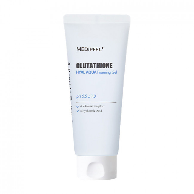 Зволожуючий гель-пінка для вмивання MEDI-PEEL Glutathione Hyal Aqua Foaming Gel Cleanser 150 мл купити в Україні