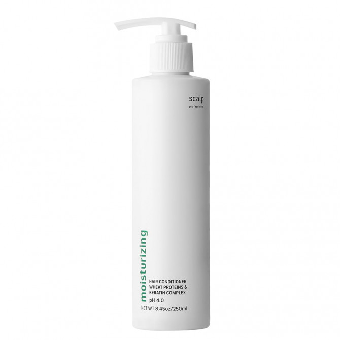 Увлажняющий кондиционер для волос с кератином и протеинами Scalp Moisturizing Hair Conditioner Wheat Proteins & Keratin Complex 250 мл купить в Украине
