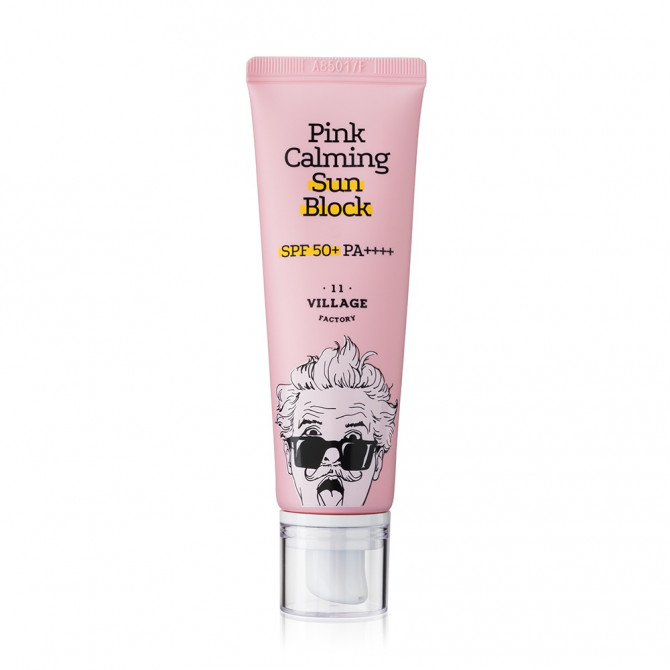 Успокаивающий солнцезащитный крем Village 11 Factory Daily Pink Calming cream SPF 50+ PA++++ 50 мл купить в Украине