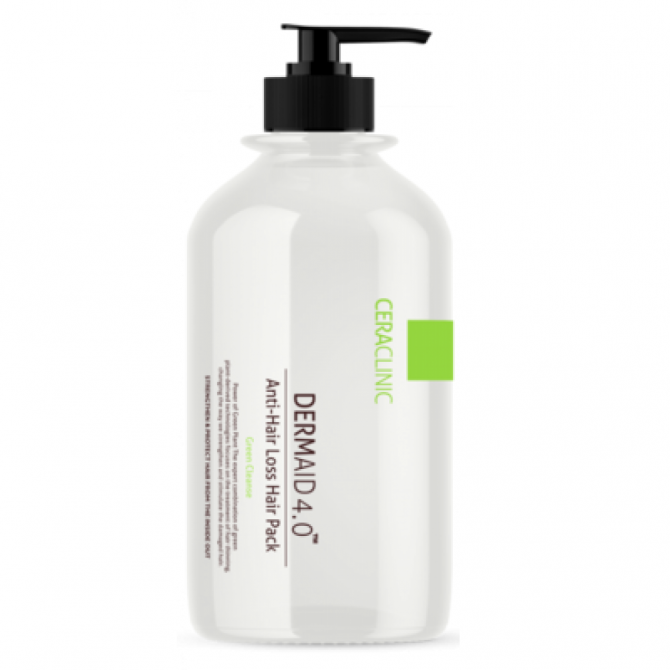 Маска против выпадения волос CERACLINIC Dermaid 4.0 Anti Hair Loss Hair Pack Green Cleanse 1000 мл купить в Украине