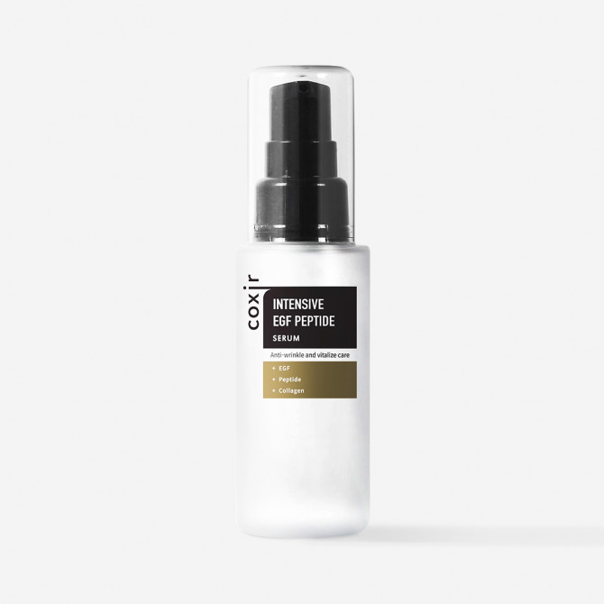 Антивозрастная сыворотка с эпидермальным фактором роста и пептидами Coxir Intensive EGF Peptide Serum 50 мл купить в Украине 3