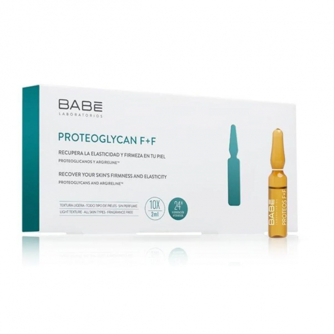 Ампули-концентрат з вираженим антивіковим ефектом Babe Laboratorios Proteoglycan F+F 10*2 мл купити в Україні