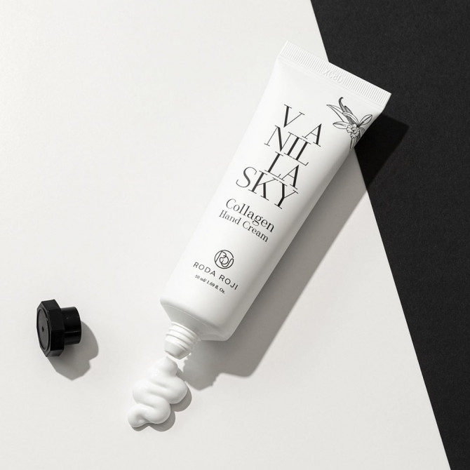 Крем для рук с коллагеном с ароматом ванили Roda Roji Vanilla Sky Collagen Hand Cream 50 мл купить в Украине 2