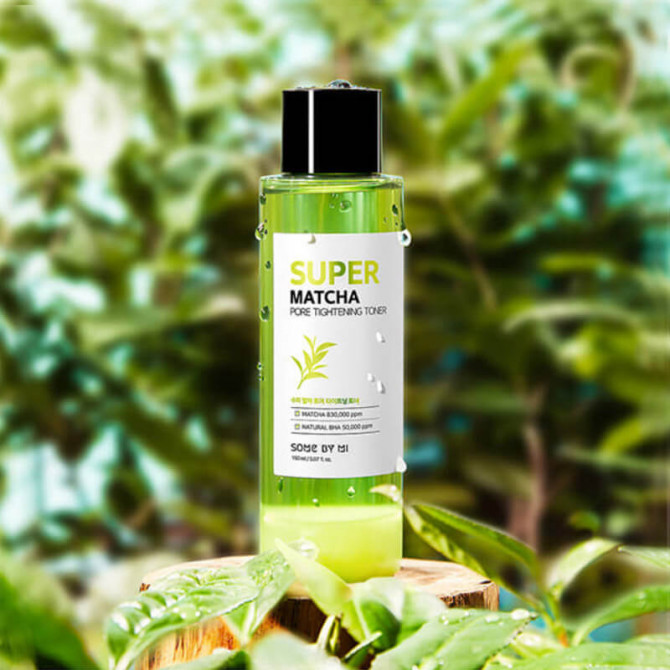 Тонер для звуження пор на основі чаю матча SOME BY MI Super Matcha Pore Tightening Toner 150 мл купити в Україні 4