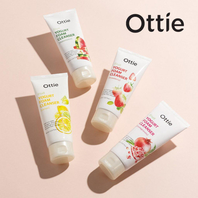 Йогуртова пінка для вмивання з екстрактом граната Ottie Fruit Yogurt Foam Cleanser Pomegranate 150 мл купити в Україні 2