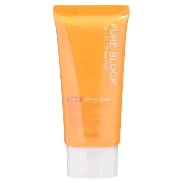 Легкий солнцезащитный крем A'PIEU Pure Block Natural Daily Sun Cream SPF50+ PA+++ 50 мл купить в Украине