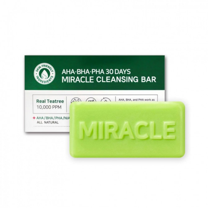 Мыло с кислотами AHA BHA PHA SOME BY MI AHA-BHA-PHA 30 Days Miracle Cleansing Bar 95 г купить в Украине