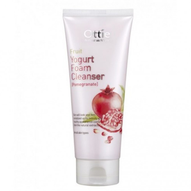Йогуртовая пенка для умывания с экстрактом клубники Ottie Fruit Yogurt Foam Cleanser Strawberry 150 мл купить в Украине