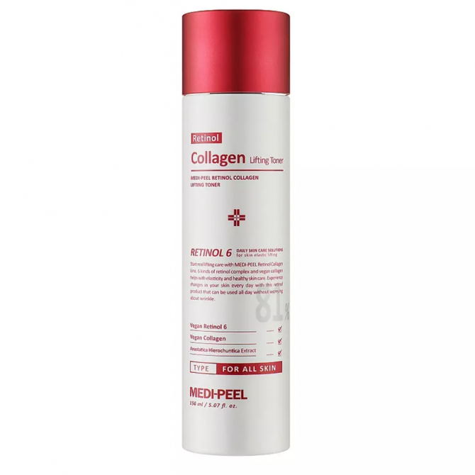 Омолоджувальний тонер для обличчя з ретинолом та колагеном MEDI-PEEL Retinol Collagen Lifting Toner 150 мл купити в Україні
