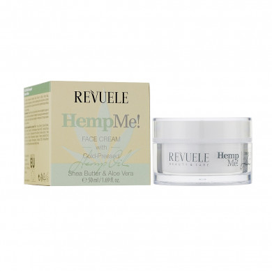 Омолаживающий крем для лица с маслом семян конопли Revuele Hemp Me! Face Cream With Cold Pressed 50 мл купить в Украине