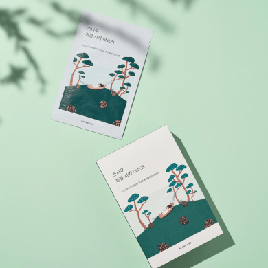 Заспокійлива тканинна маска з екстрактом голок сосни ROUND LAB Pine Calming Cica Mask Sheet купити в Україні 2