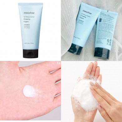 Крем-пенка для умывания, Innisfree, My Makeup Cleanser Creamy Foam, 175 мл купить в Украине 2 Крем-пенка для умывания, Innisfree, My Makeup Cleanser Creamy Foam, 175 мл купить в Украине 2
