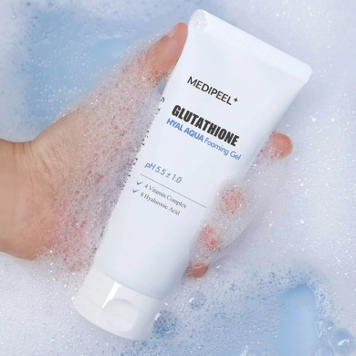 Зволожуючий гель-пінка для вмивання MEDI-PEEL Glutathione Hyal Aqua Foaming Gel Cleanser 150 мл купити в Україні 3