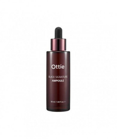 Антивозрастная сыворотка с муцином черной улитки,Ottie, Black Signature Ampoule, 1 мл (пробник) купить в Украине 2 Антивозрастная сыворотка с муцином черной улитки,Ottie, Black Signature Ampoule, 1 мл (пробник) купить в Украине 2
