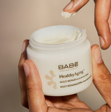 Дневной солнцезащитный крем с лифтинг-эффектом Babe Laboratorios Healthy Aging Multi Protector Lifting Cream SPF 30 50 мл купить в Украине 2