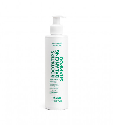Шампунь для жирного коріння та сухих кінчиків Marie Fresh Cosmetics Root & Tips Balancihg Shampoo 250 мл купити в Україні