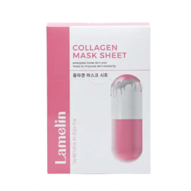 Антивозрастная тканевая маска с коллагеном Lamelin Collagen Mask Sheet