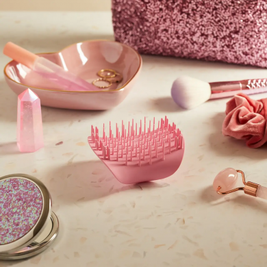 Щітка для масажу голови рожева Tangle Teezer The Scalp Exfoliator and Massager Pretty Pink купити в Україні 5