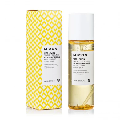 Витаминный тонер, MIZON, Vita Lemon Sparkling Toner, 150 мл купить в Украине Витаминный тонер, MIZON, Vita Lemon Sparkling Toner, 150 мл купить в Украине