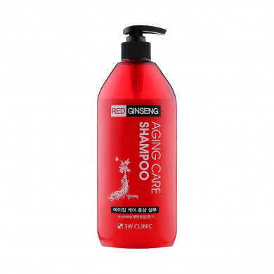 Шампунь против старения волос с красным женьшенем, 3W CLINIC, Red Ginseng Aging Care Shampoo, 500 мл купить в Украине Шампунь против старения волос с красным женьшенем, 3W CLINIC, Red Ginseng Aging Care Shampoo, 500 мл купить в Украине