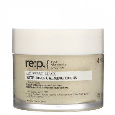 Успокаивающая маска на основе глины с календулой, RE:P, Bio Fresh Mask With Real Calming Herb, 130 мл купить в Украине Успокаивающая маска на основе глины с календулой, RE:P, Bio Fresh Mask With Real Calming Herb, 130 мл купить в Украине