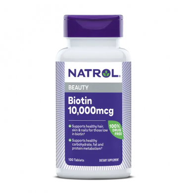 Біотин Natrol Biotin 10000 мкг 100 таблеток купити в Україні