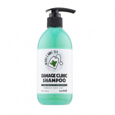Відновлюючий шампунь з керамідами і колагеном SUMHAIR Damage Clinic Shampoo Neroli & Mint Tea 300 мл купити в Україні