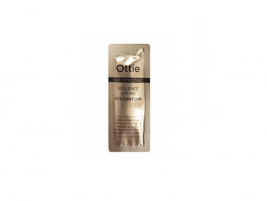 Антивіковий крем для шкіри навколо очей з частинками золота Ottie Gold Prestige Resilience Lifting Eye Contour 1 мл (пробник) купити в Україні