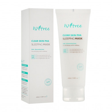 Очищающая ночная маска с PHA-кислотами ISNTREE Clear Skin PHA Sleeping Mask 100 мл купить в Украине