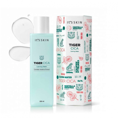 Тонер для проблемной кожи с экстрактом центеллы, IT'S SKIN, Tiger Cica Calming Water, 200 мл купить в Украине Тонер для проблемной кожи с экстрактом центеллы, IT'S SKIN, Tiger Cica Calming Water, 200 мл купить в Украине