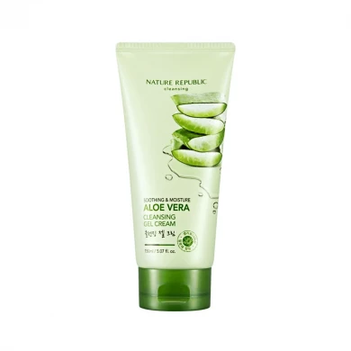 Очищающий крем-гель для лица с алоэ, Nature Republic, Soothing & Moisture Aloe Vera Cleansing Gel Cream, 150 мл купить в Украине Очищающий крем-гель для лица с алоэ, Nature Republic, Soothing & Moisture Aloe Vera Cleansing Gel Cream, 150 мл купить в Украине