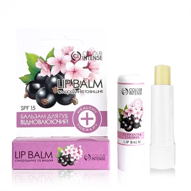 Восстанавливающий бальзам для губ Смородина и Вишня SPF15 Colour Intense Lip Balm 5 г купить в Украине