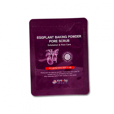 Содовый скраб с экстрактом баклажана, EYENLIP, Eggplant Baking Powder Pore Scrub, 1 мл (пробник) купить в Украине Содовый скраб с экстрактом баклажана, EYENLIP, Eggplant Baking Powder Pore Scrub, 1 мл (пробник) купить в Украине