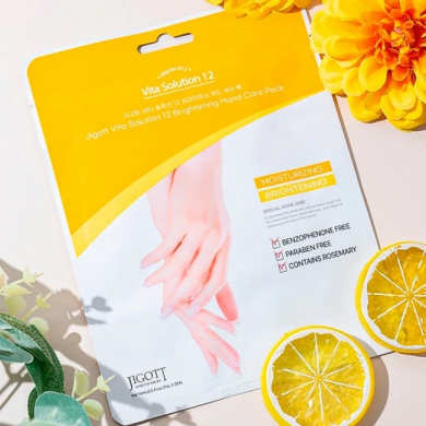 Маска рукавички для рук JIGOTT Vita Solution 12 Brightening Hand Care Pack 1 пара купити в Україні 2