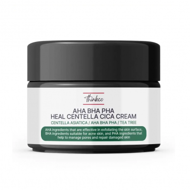 Восстанавливающий крем с кислотами и центеллой Thinkco AHA BHA PHA Heal Centella Cica Cream 50 мл купить в Украине