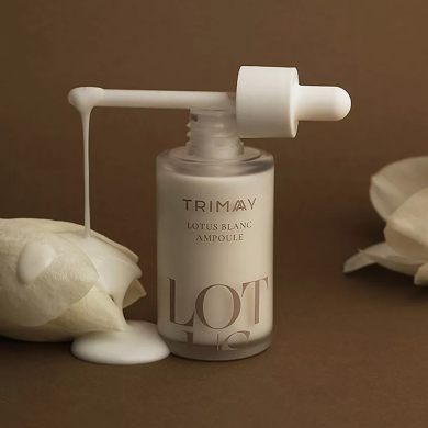 Концентрована відбілююча сироватка з ніацинамідом та лотосом Trimay Lotus Blanc Ampoule 50 мл купити в Україні 4