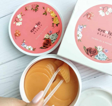 Гідрогелеві патчі з лососевим маслом і пептидами EYENLIP Salmon Oil & Peptide Hydrogel Eye Patch 60 шт купити в Україні 2