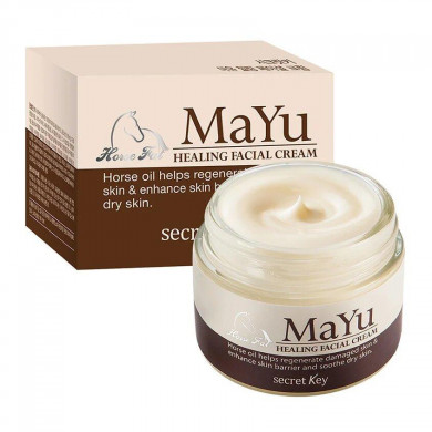 Восстанавливающий крем с лошадиным жиром, Secret Key, MAYU Healing Facial Cream, 70 мл купить в Украине Восстанавливающий крем с лошадиным жиром, Secret Key, MAYU Healing Facial Cream, 70 мл купить в Украине