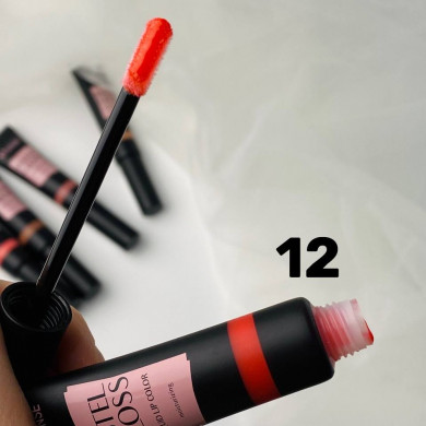 Блиск для губ холодно-рожевий 12 Colour Intense Pastel Gloss 12 Dusty Rose 12 мл купити в Україні 5