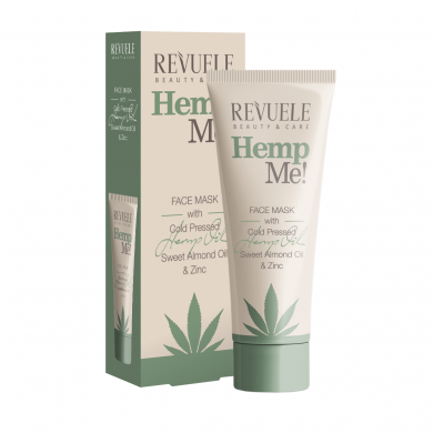 Очищающая маска для лица с маслом семян конопли Revuele Masca Fata Hemp Me! 80 мл купить в Украине