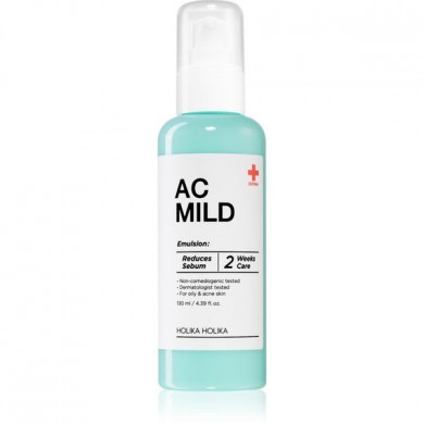 Лечебная эмульсия для проблемной кожи, Holika Holika, AC Mild Emulsion, 130 мл купить в Украине Лечебная эмульсия для проблемной кожи, Holika Holika, AC Mild Emulsion, 130 мл купить в Украине