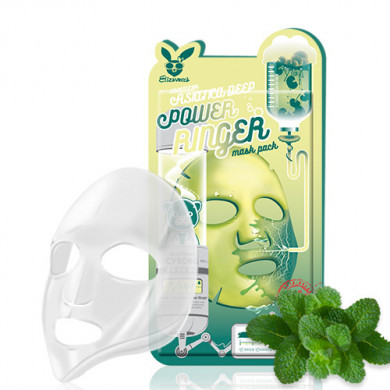 Тканевая маска для лица с центеллой восстанавливающая Elizavecca Centella Asiatica Deep Power Ringer Mask купить в Украине 2