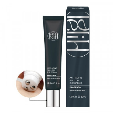 Антивіковий крем для повік з фітоплацентою Lamelin Anti Aging Roll On Eye Cream Placenta 30 мл купити в Україні 2